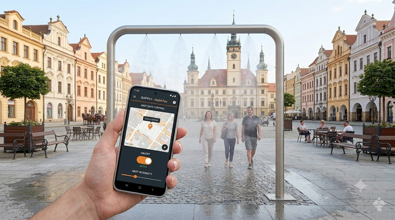 Smart aplikace pro ovládání mlhy GATE70