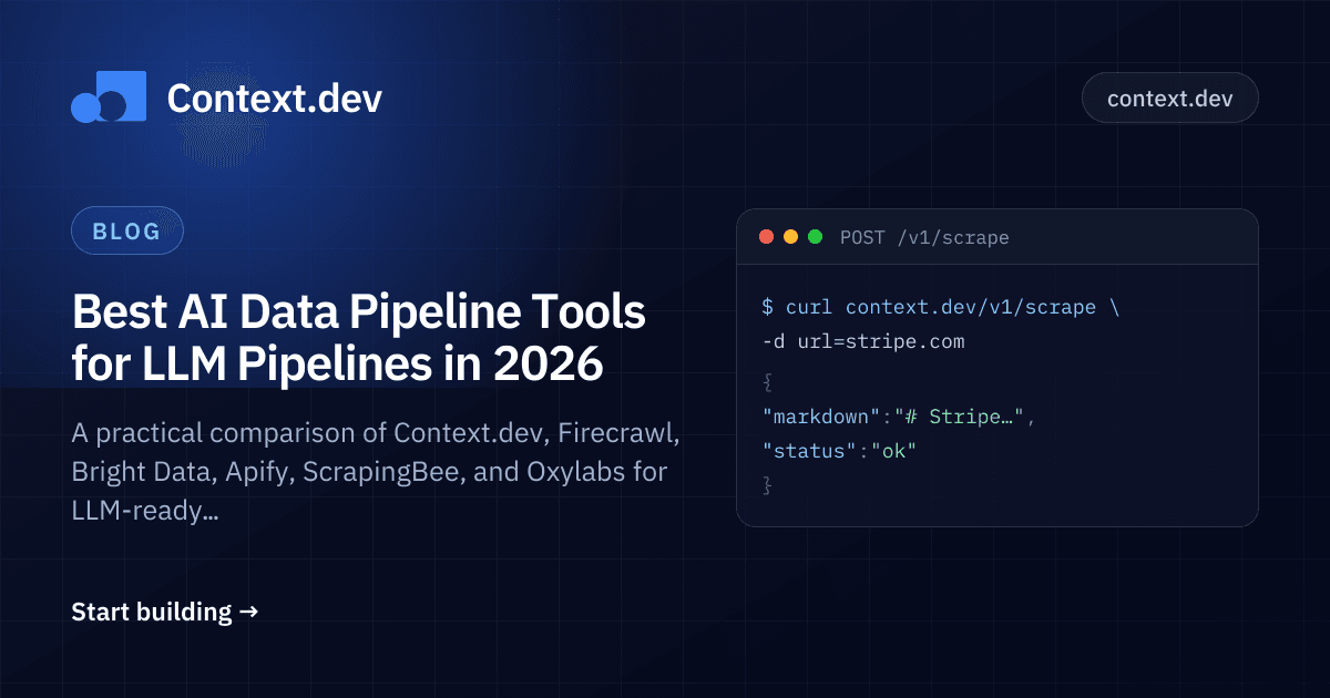 Best AI Data Pipeline Tools for LLM Pipelines in 2026