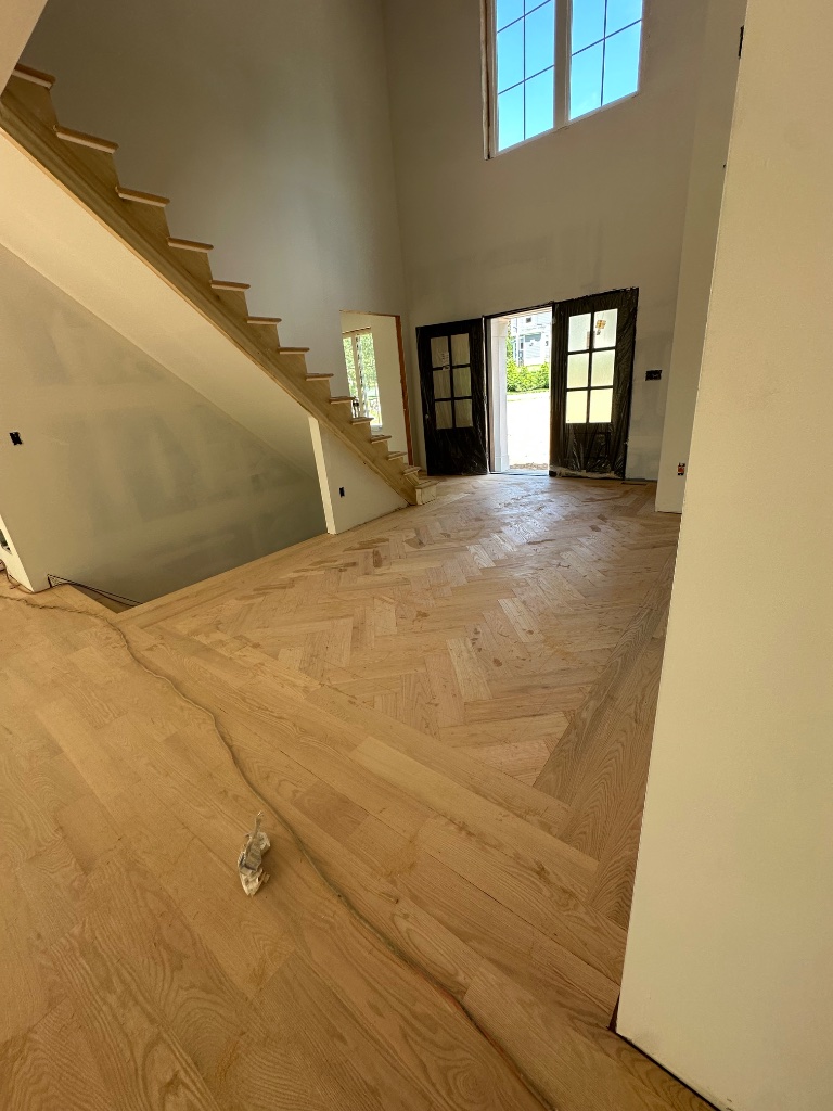 Hardwood floor installation by MB Flooring