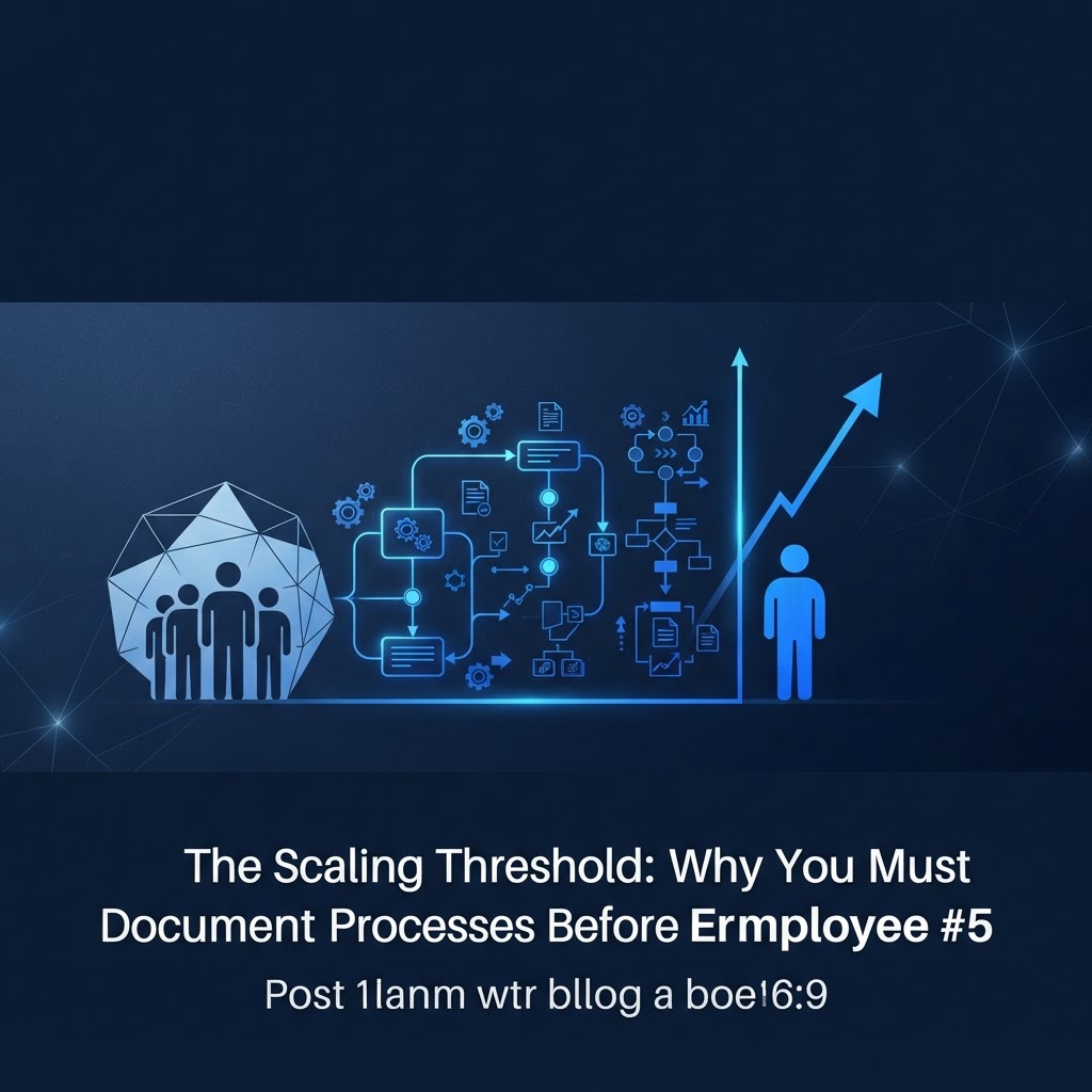 The Scaling Threshold: Why You Must Document Processes Before Employee #5