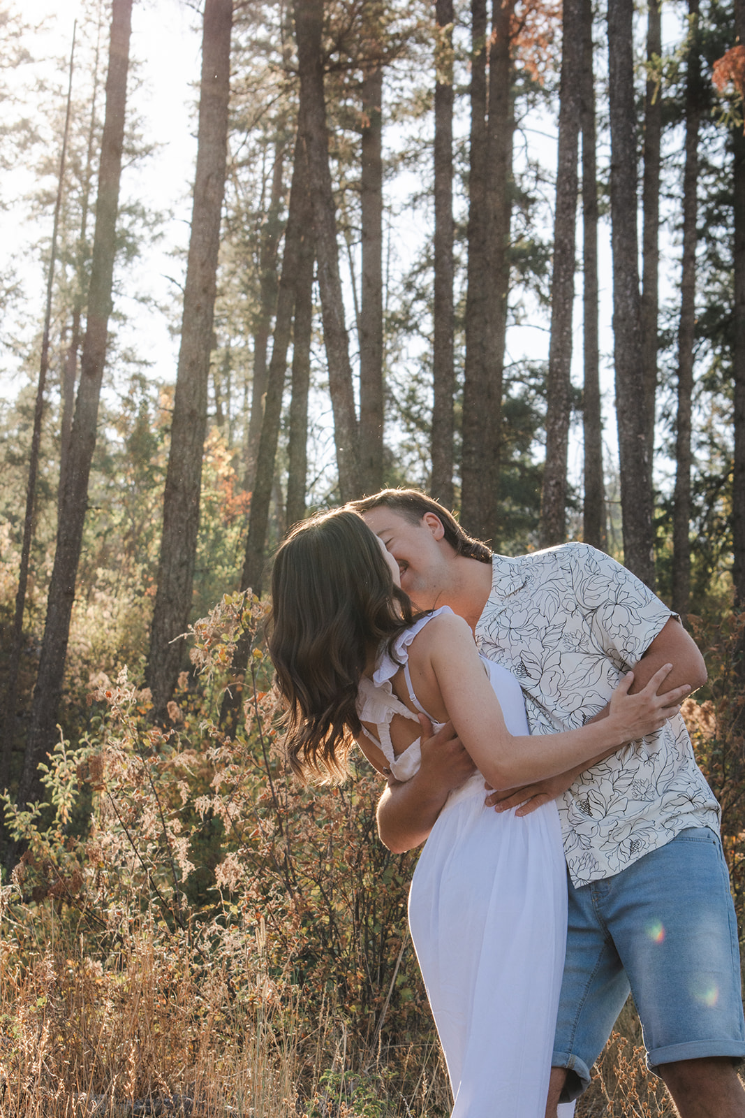 Couples session candid