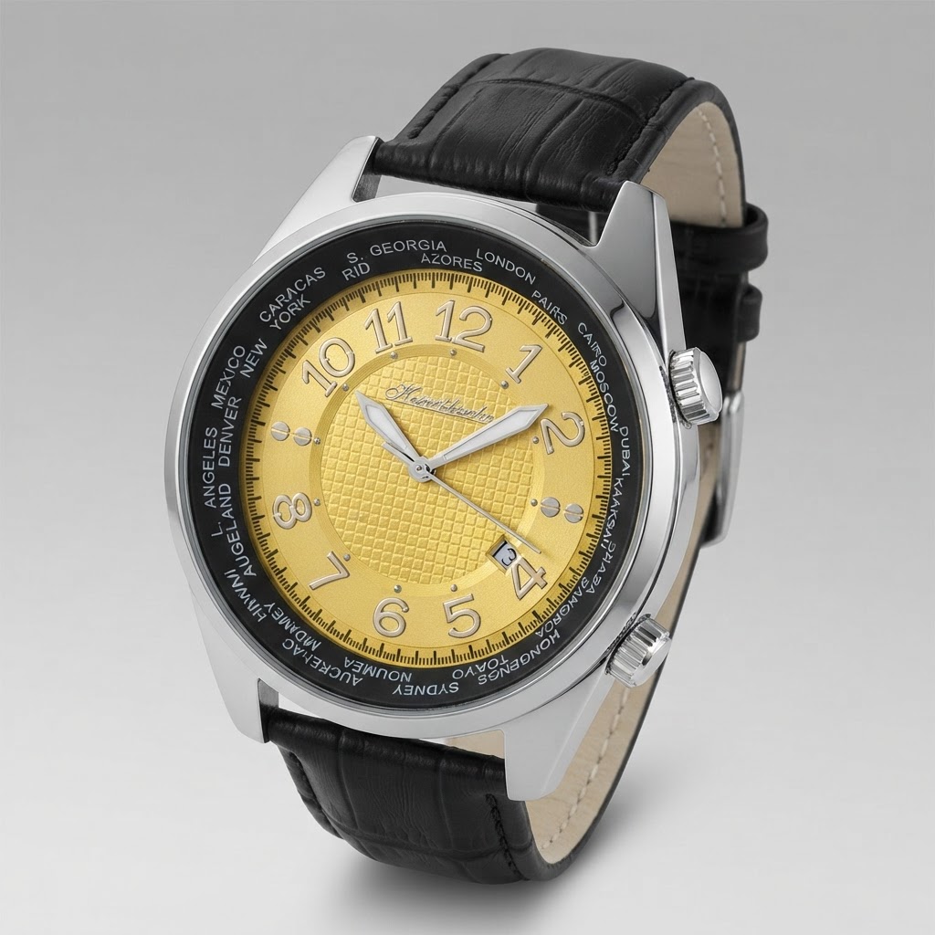 HEINRICHSSOHN Danzig Champagne HS1003Y Herrenuhr 2