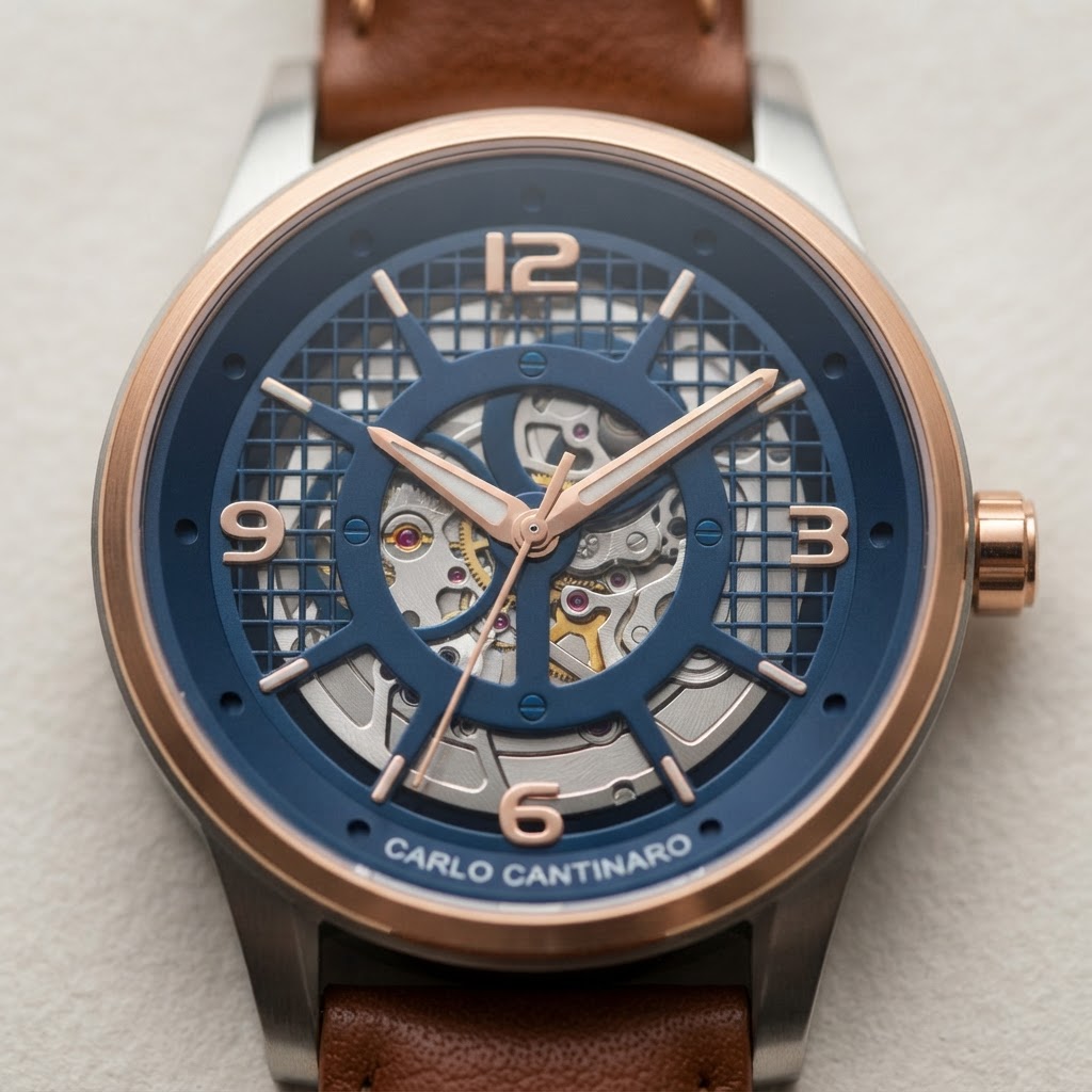 Carlo Cantinaro CC1001LB004 Herrenuhr Automatik 4
