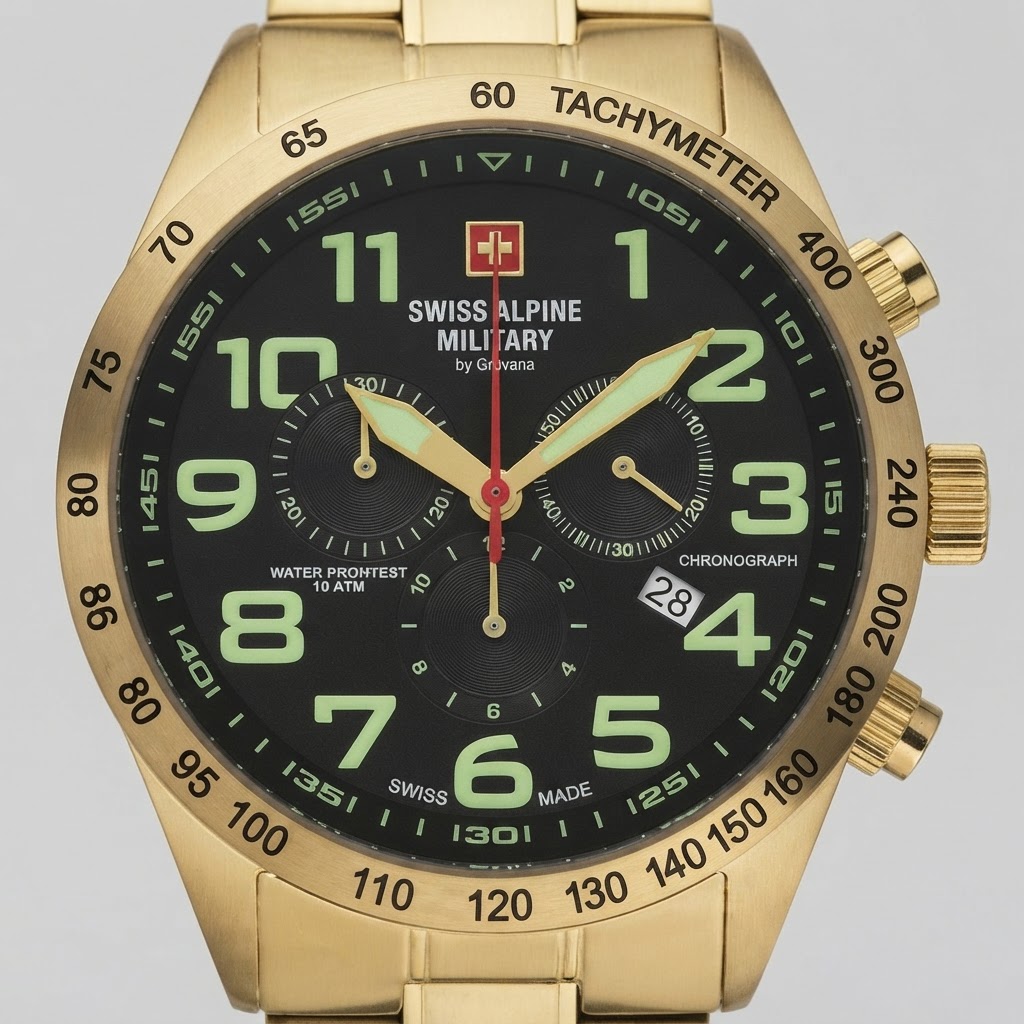 Swiss Alpine Military 7047.9114SAM Herrenuhr Chronograph 3