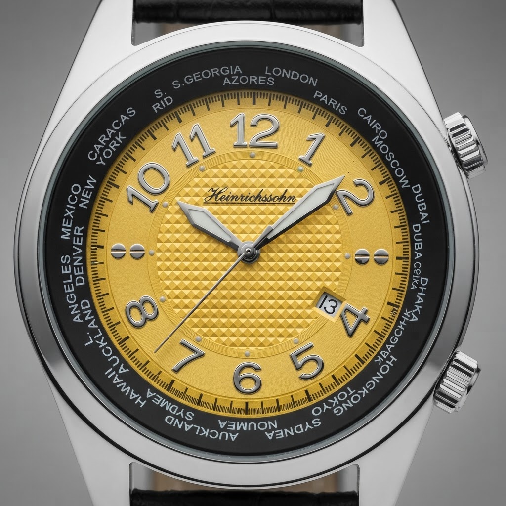 HEINRICHSSOHN Danzig Champagne HS1003Y Herrenuhr 4