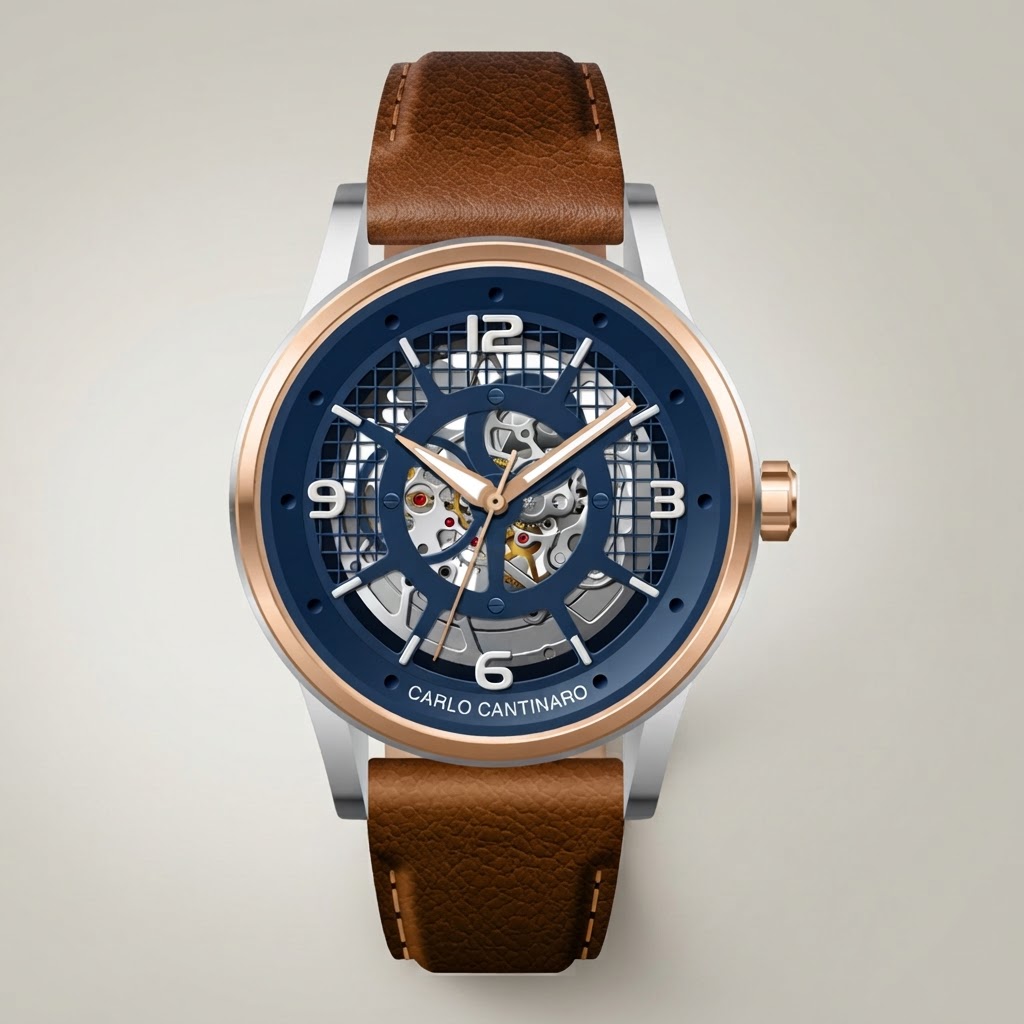 Carlo Cantinaro CC1001LB004 Herrenuhr Automatik 2