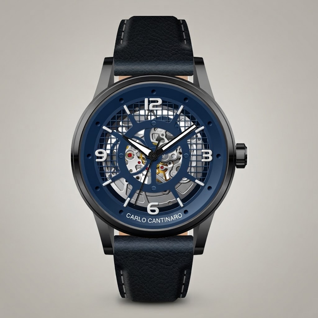 Carlo Cantinaro CC1001LB003 Herrenuhr Automatik 2