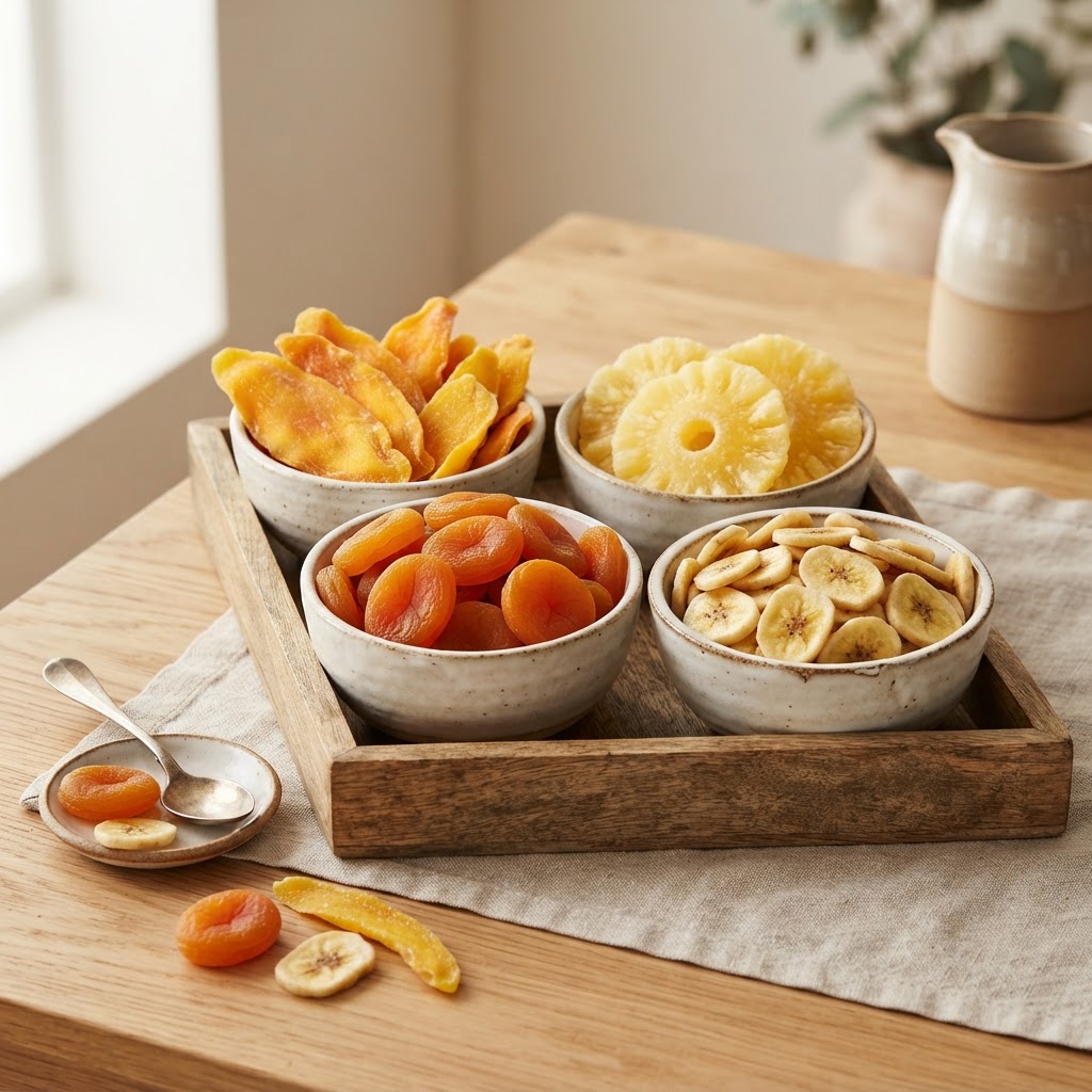 Premium Dried Fruits Selection — Vietnam Nuts & Cashew export sourcing by TIAREZ
