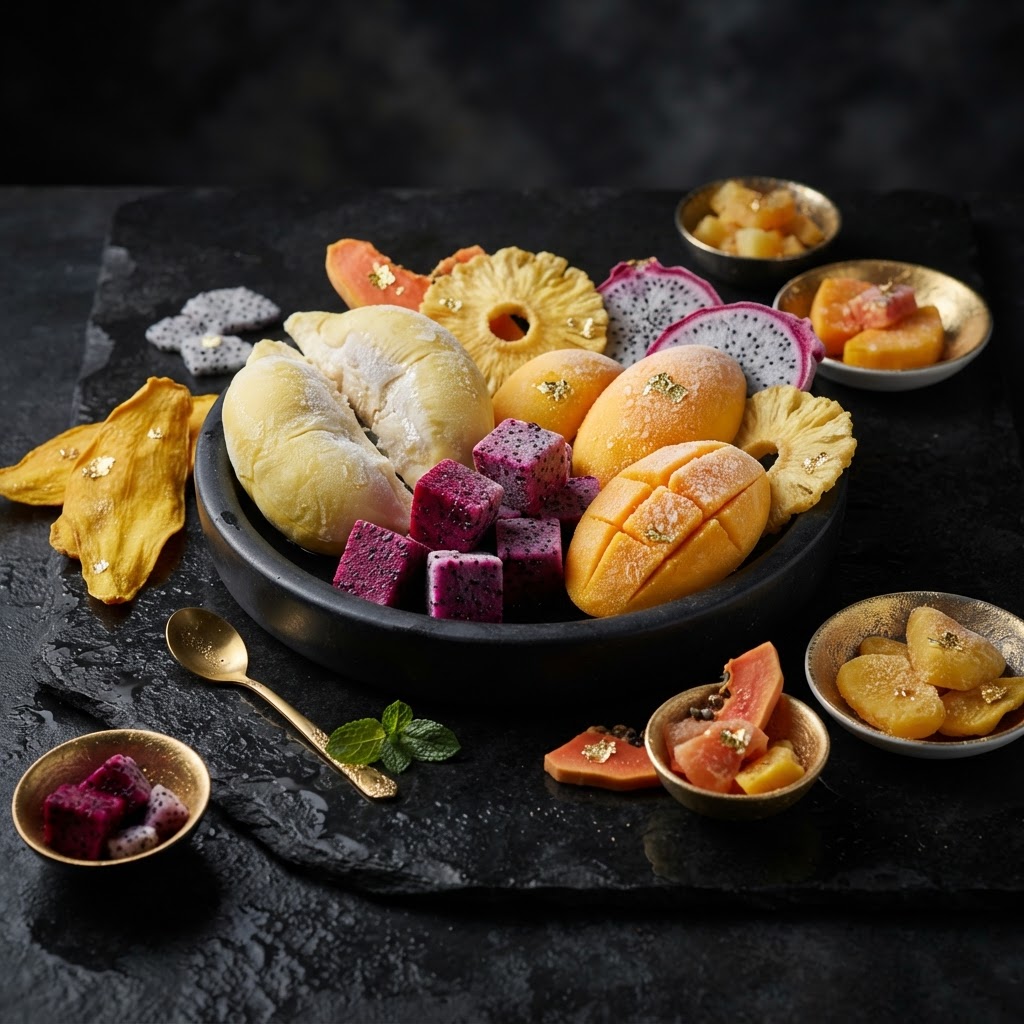Frozen & Dehydrated Fruits Catalogue — Vietnam Fruits & Beverages export sourcing by TIAREZ