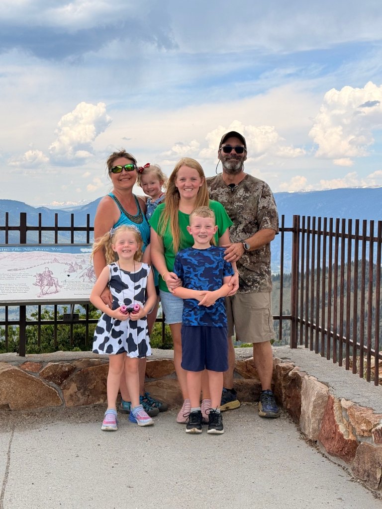Family portrait at the overlook