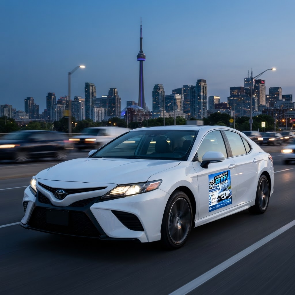 White Toyota Camry — Sedan Campaign