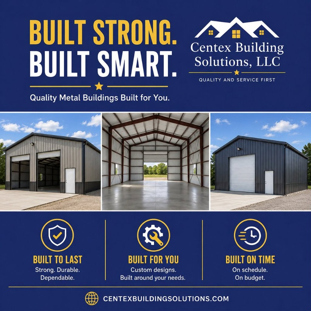 CenTex Building Solutions — Built Strong. Built Smart.