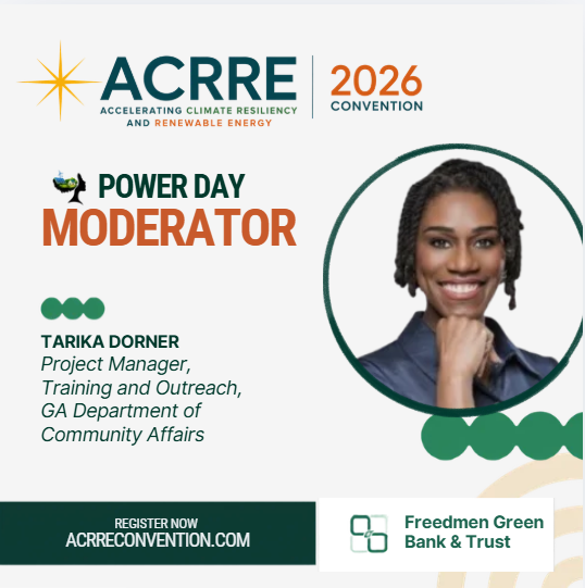 Tarika Dorner — Power Day Moderator · Project Manager, Training and Outreach, GA Department of Community Affairs