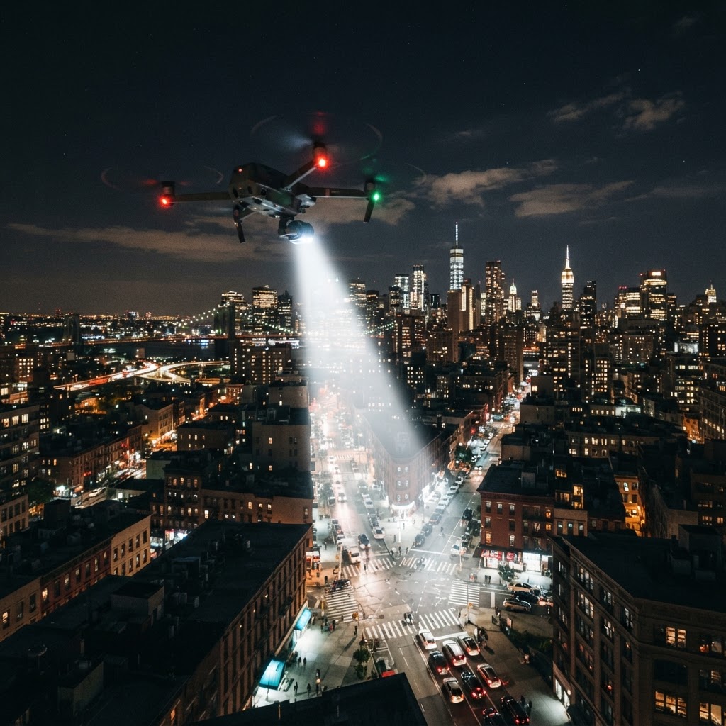 Inspeção Noturna com Drone