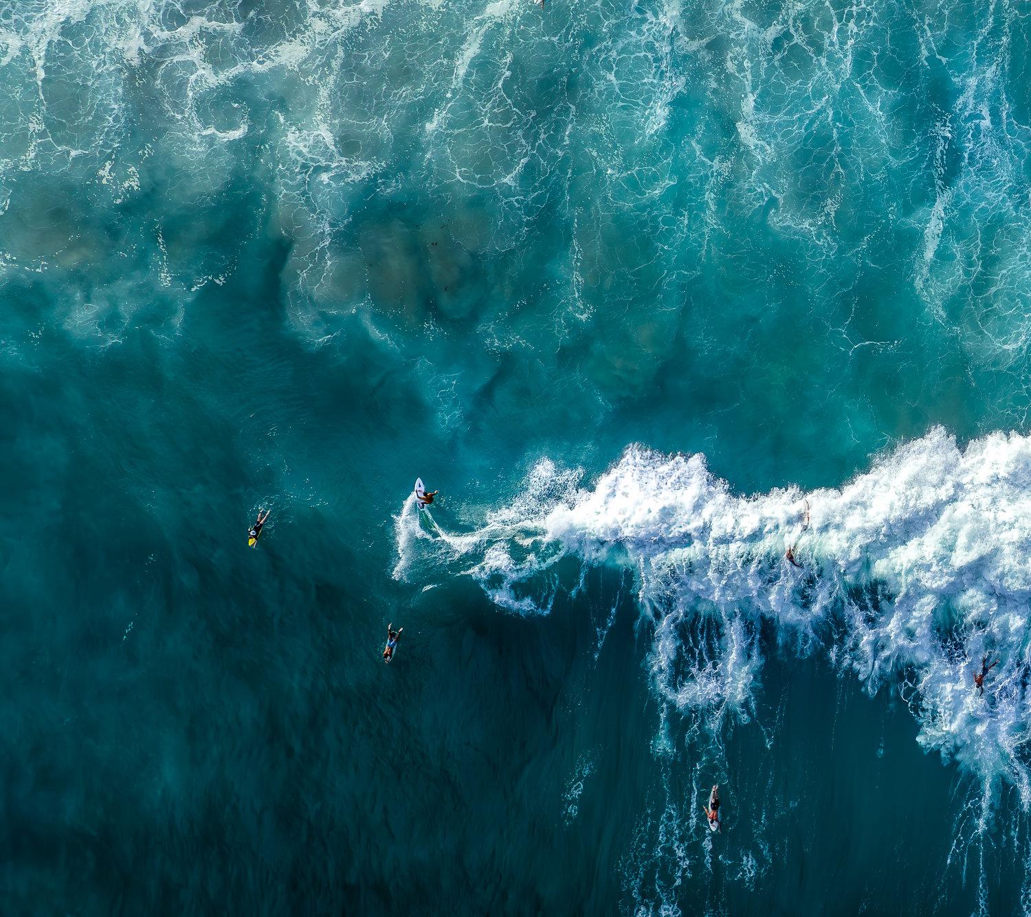 Filmagem de surf e esportes aquáticos