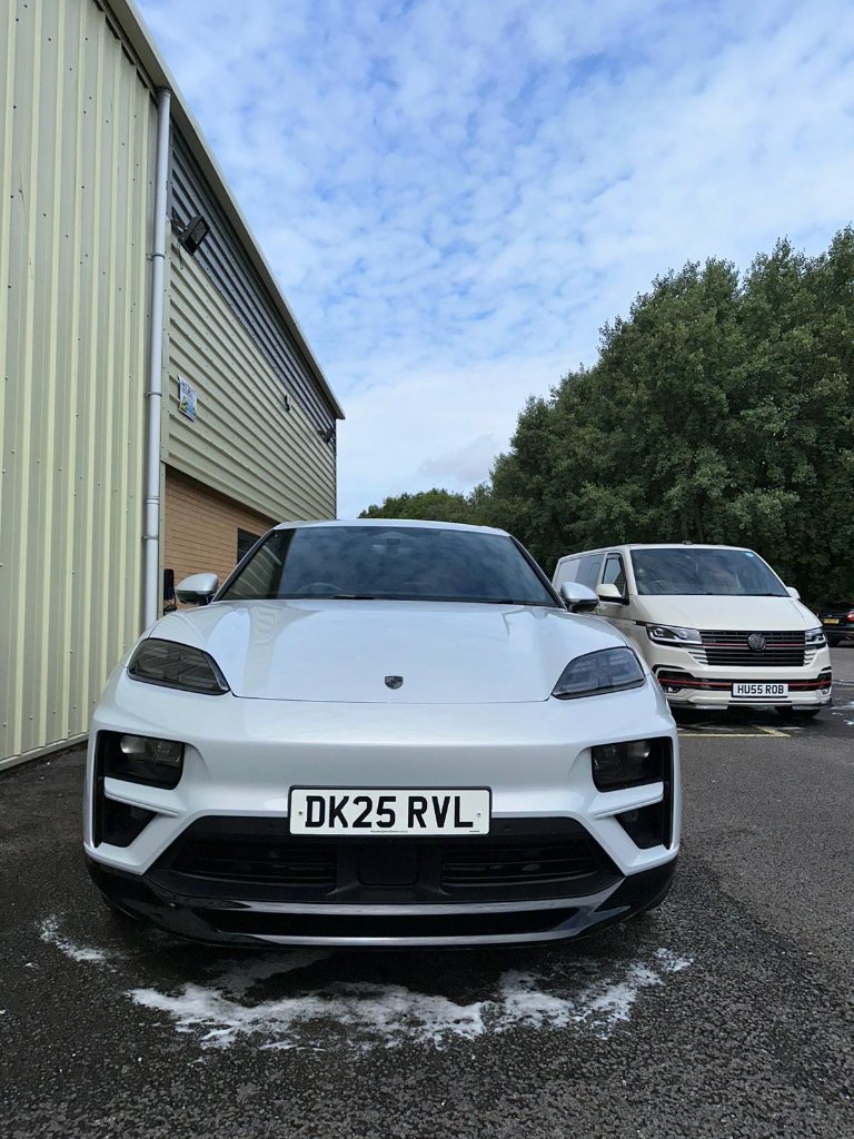 Porsche Macan EV front on