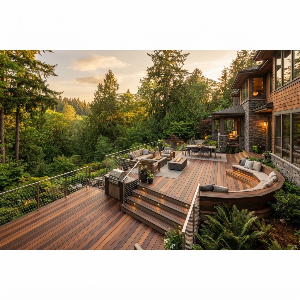 Custom Deck Planning in Vancouver, WA: Design for Rain, Entertaining and Everyday Use