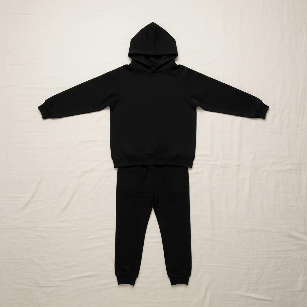 Tracksuit Set in Black