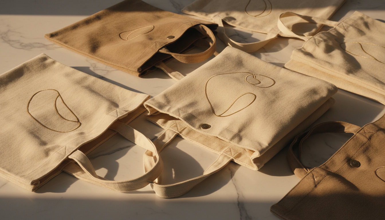Collection of premium custom canvas tote bags