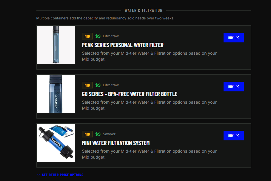 Water & Filtration