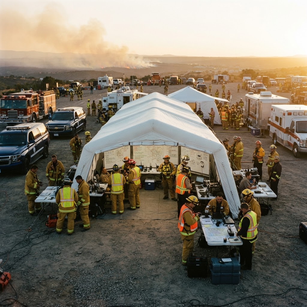 Major incident command post