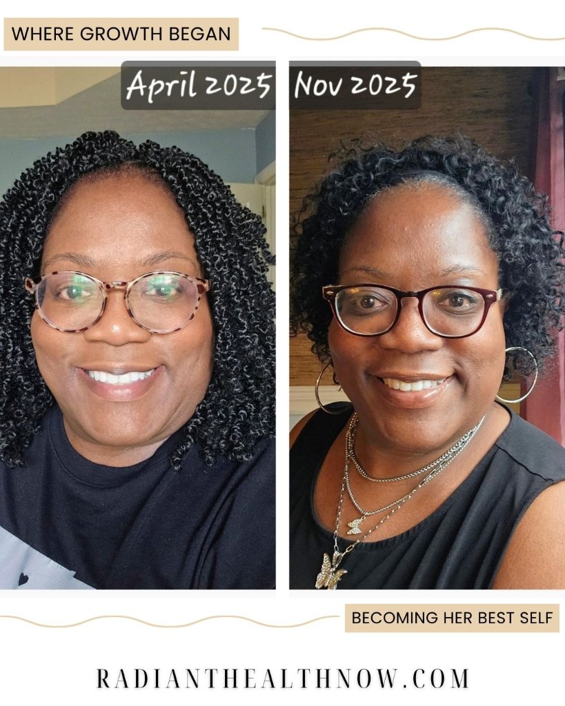Patient weight loss progress – Radiant Health & Wellness