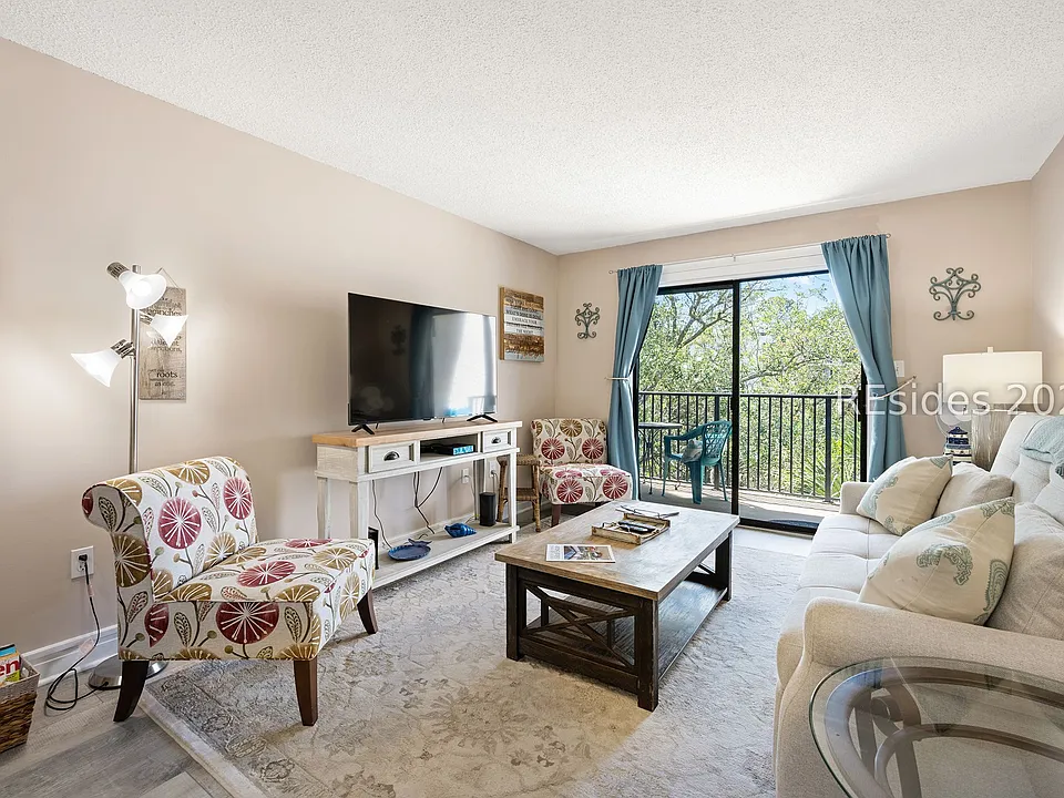 Living Room with Balcony View