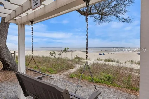 Porch Swing Overlooking the Beach
