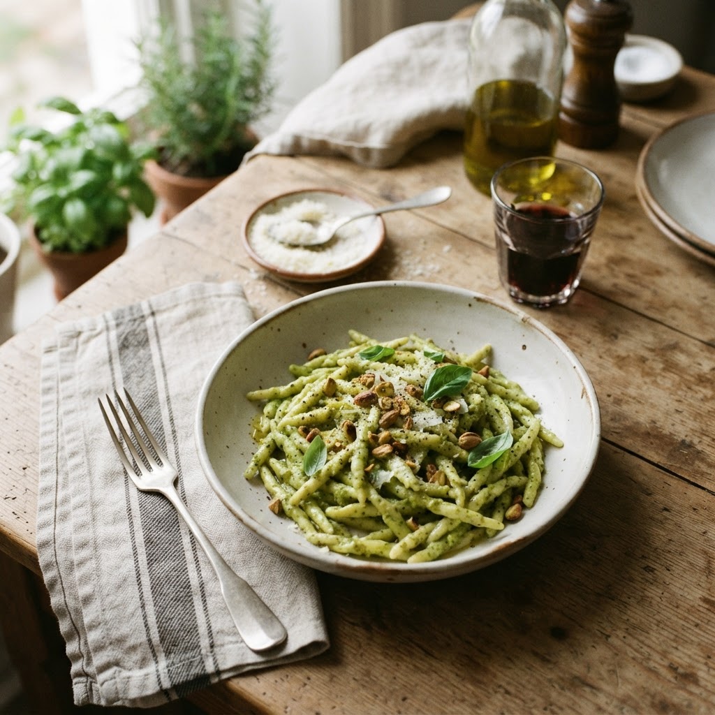 Trofie al Pesto di Pistacchio