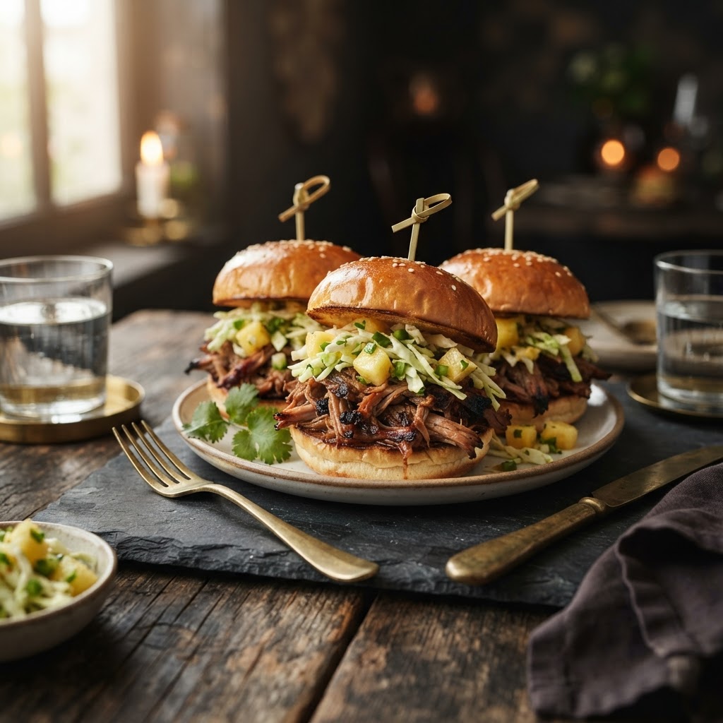 Hawaiian-Style Kalua Pork Sliders