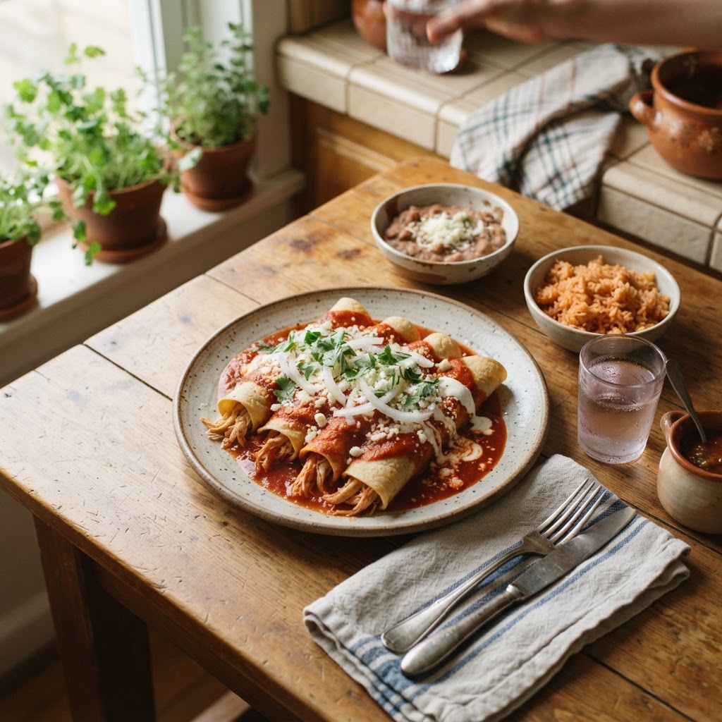 Enchiladas Rojas