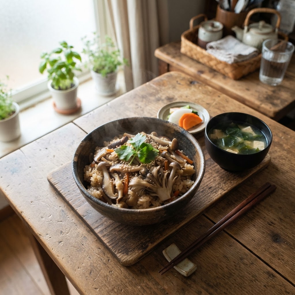 Earthy Mushroom Takikomi Gohan