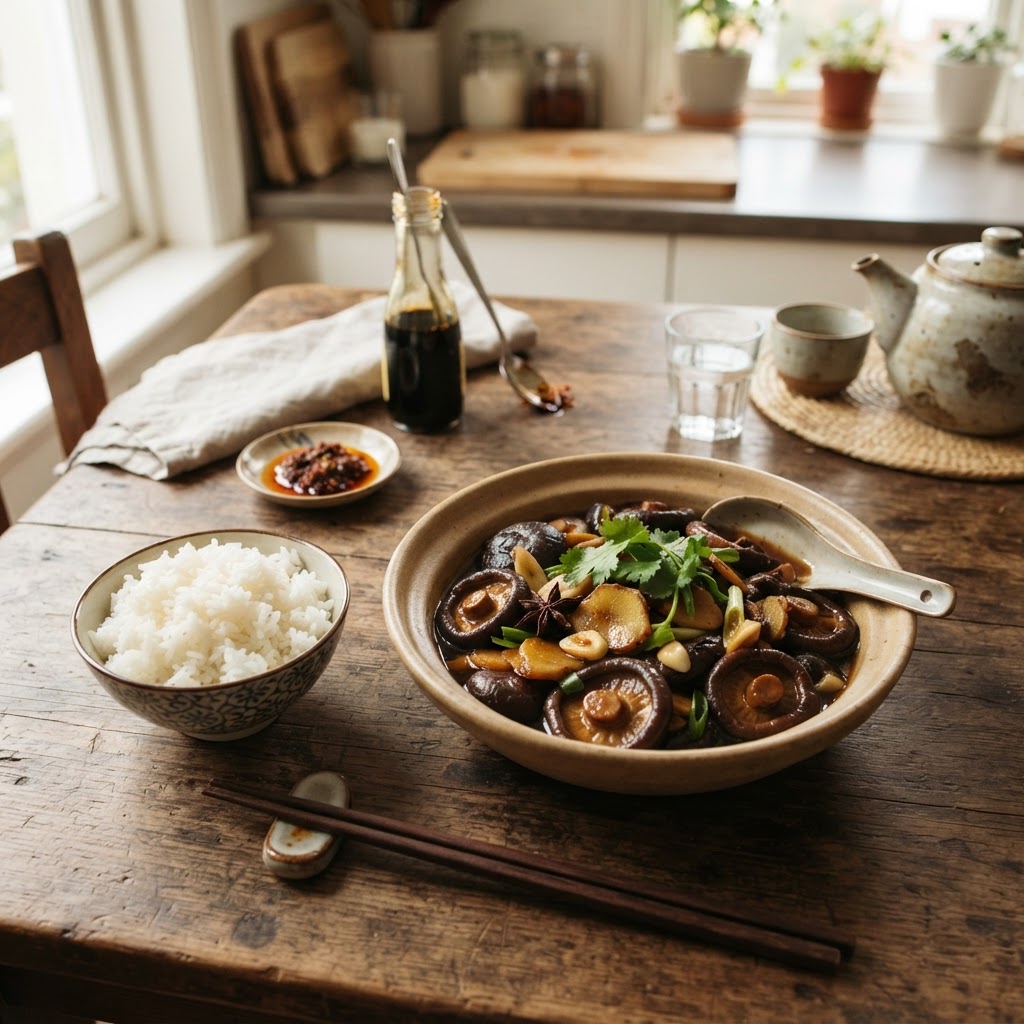 Braised Shiitake Mushrooms