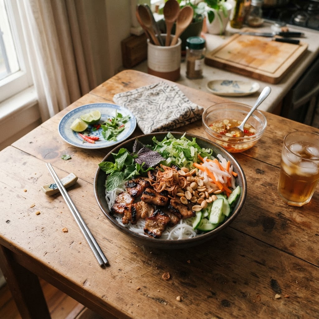 Vietnamese Bún Thịt Nướng