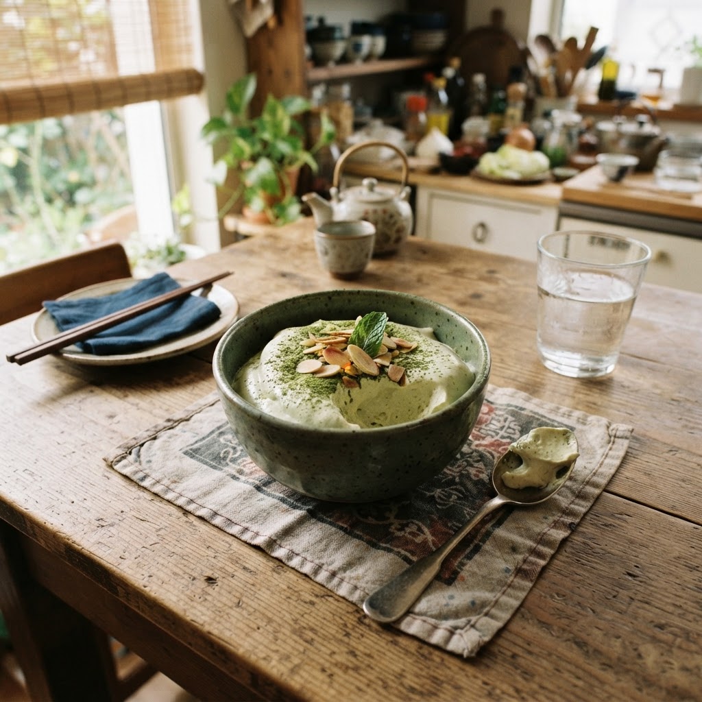 Matcha White Chocolate Mousse