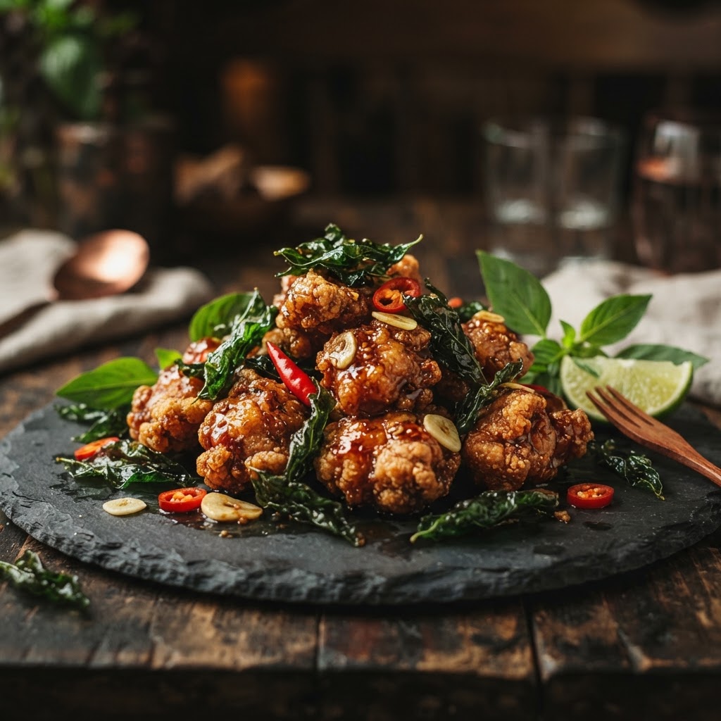 Spicy Thai Basil Chicken