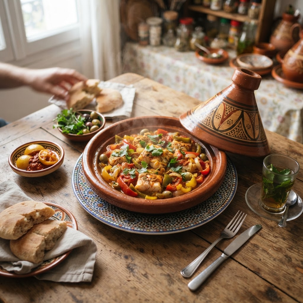 Fish Tagine with Peppers