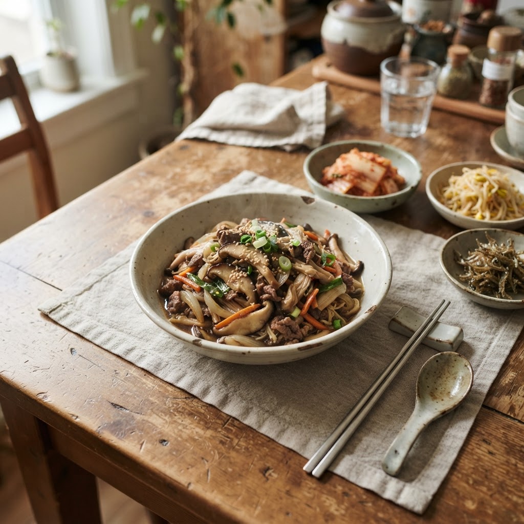 Bulgogi-style Mushroom Stir-fry