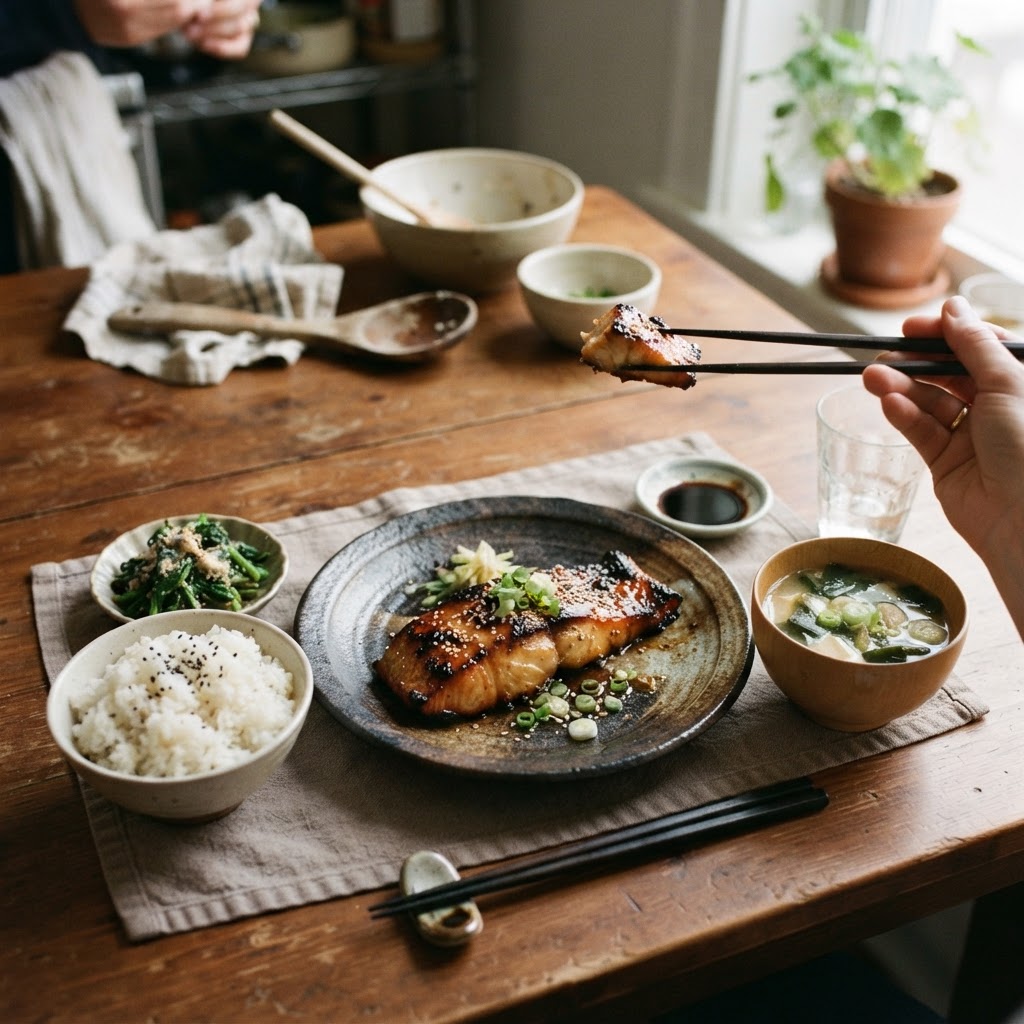 Miso-Butter Glazed Black Cod