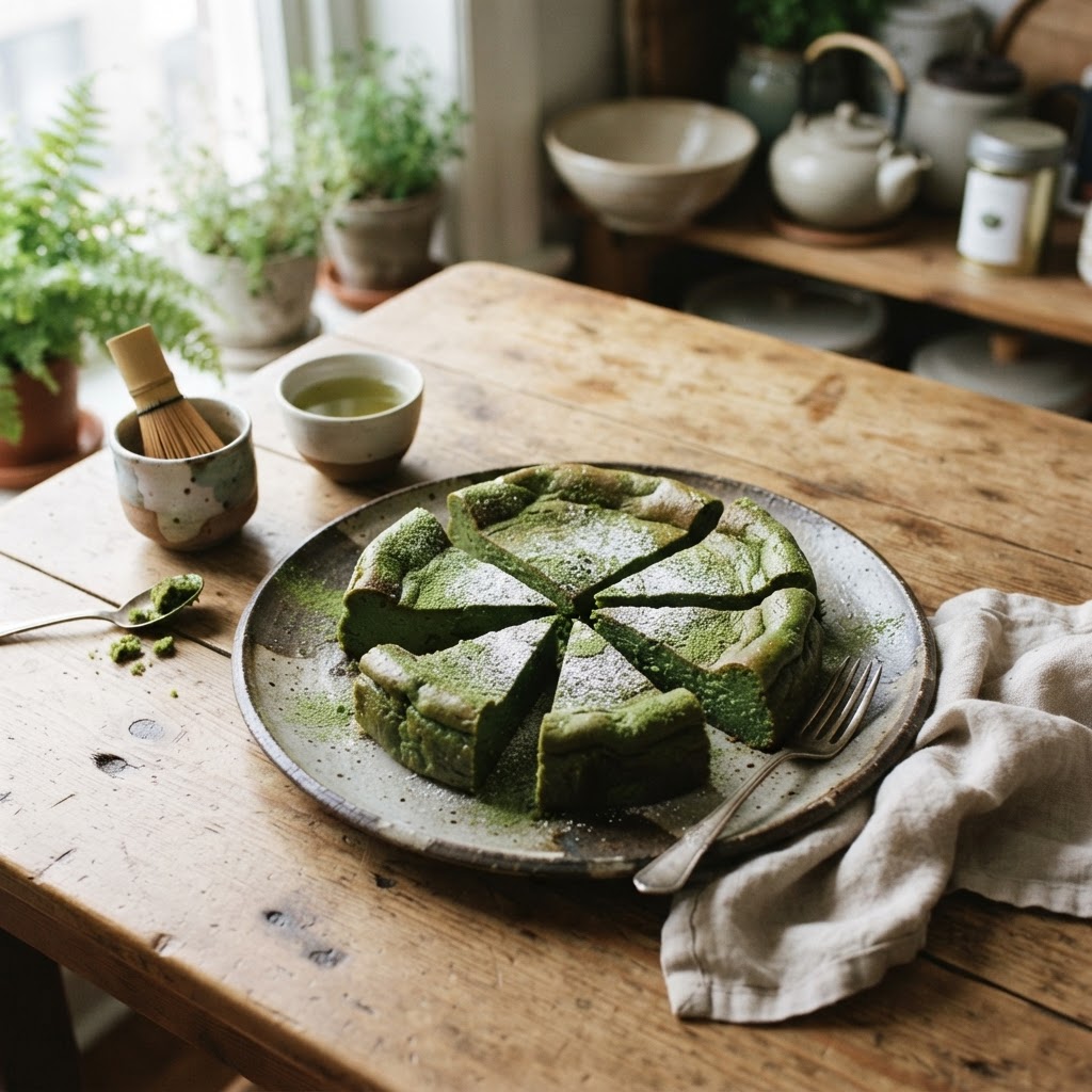 Matcha Mochi Cake
