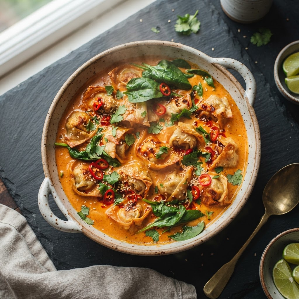 Red Curry Dumpling Bake