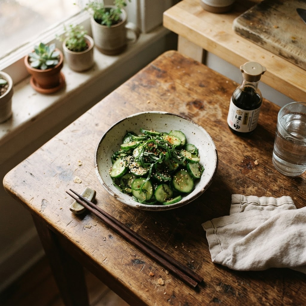 Shiso Cucumber Salad