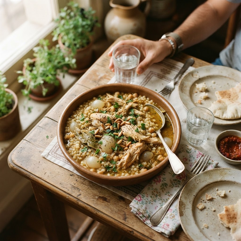 Moghrabieh with Chicken