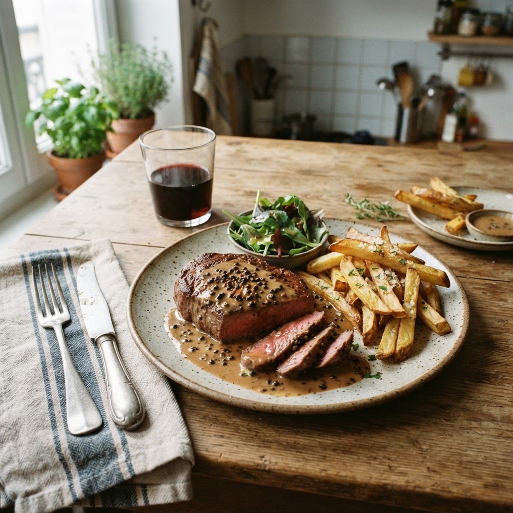 Steak au Poivre