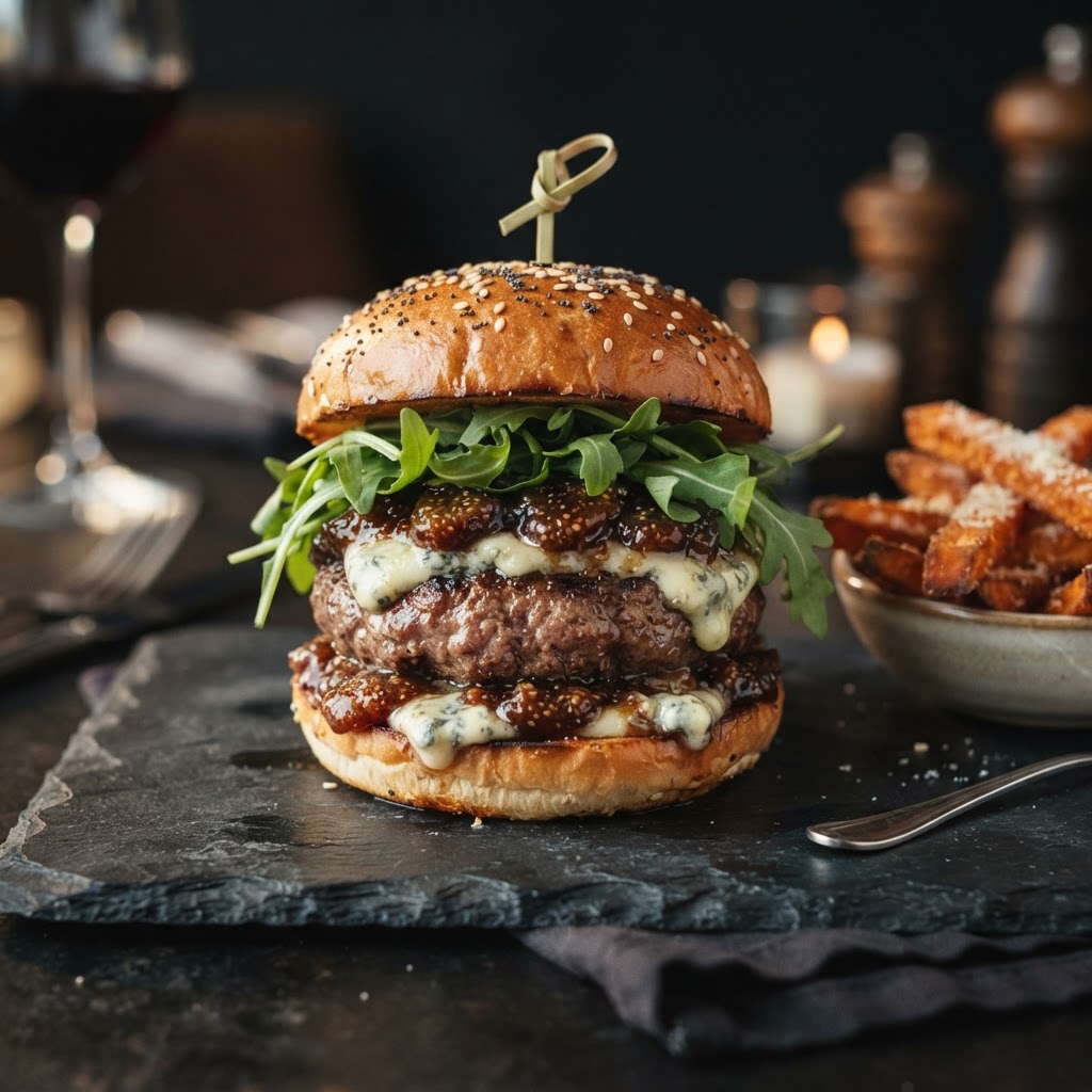 Blue Cheese Fig Burger
