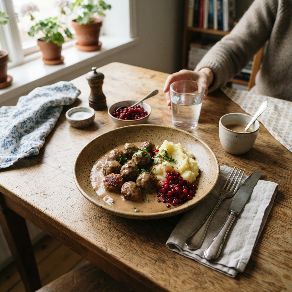 Köttbullar i Gräddsås