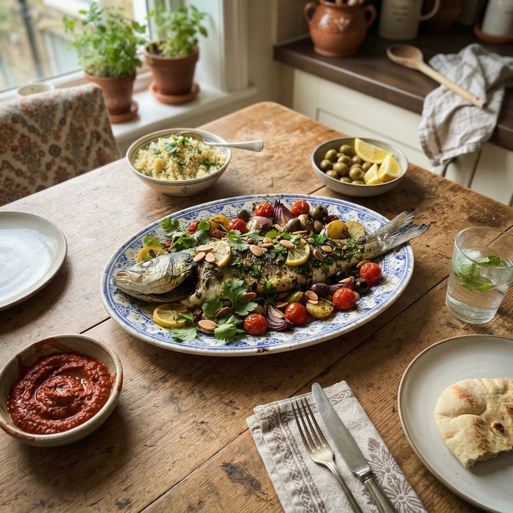 Chermoula Roasted Sea Bass