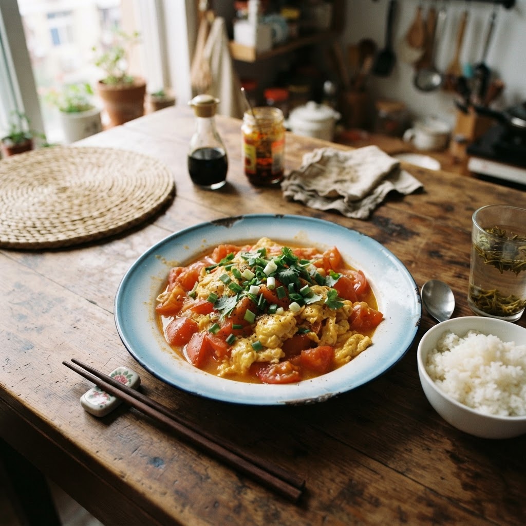 Stir-Fried Tomato and Egg