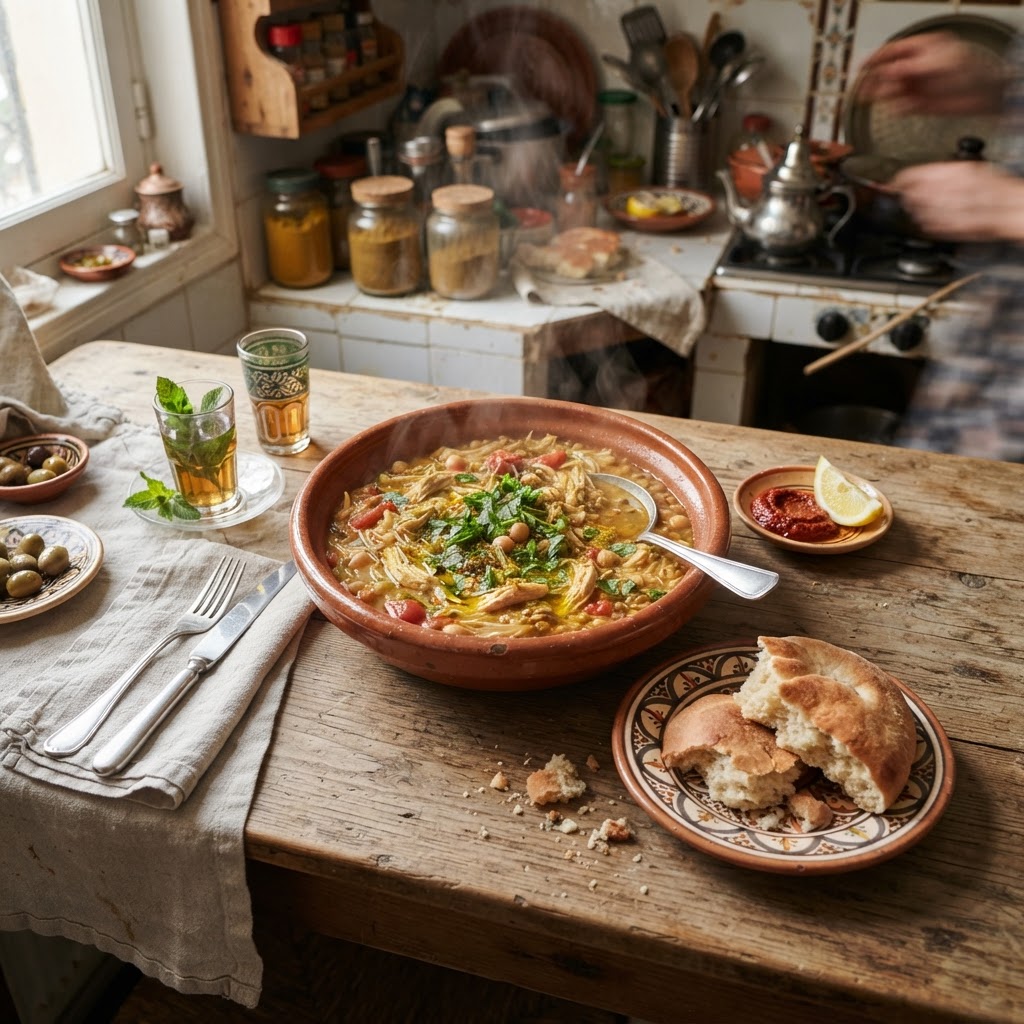 Moroccan Chicken Soup