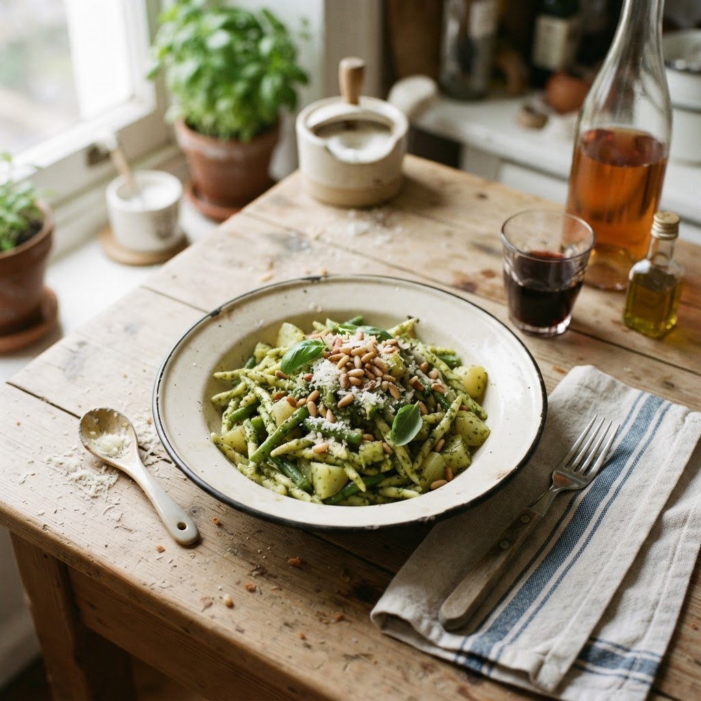 Pesto Genovese with Roasted Pine Nuts
